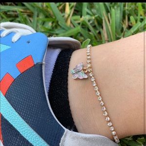 Black Butterfly Tennis Anklet Bracelet🦋